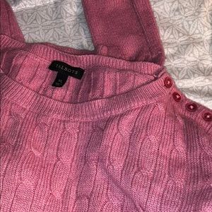Talbots pink sweater